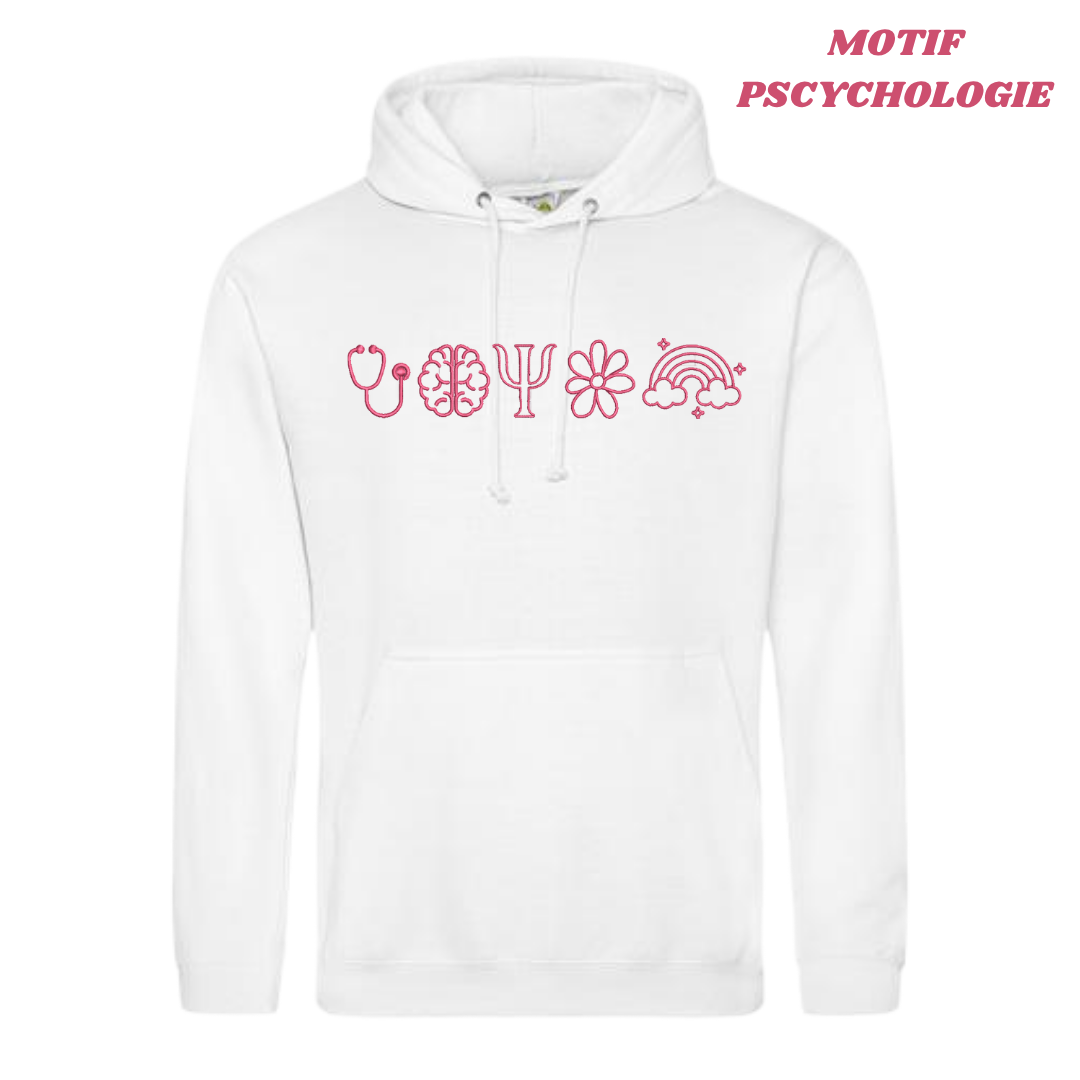 Sweat blanc lifestyle soignant
