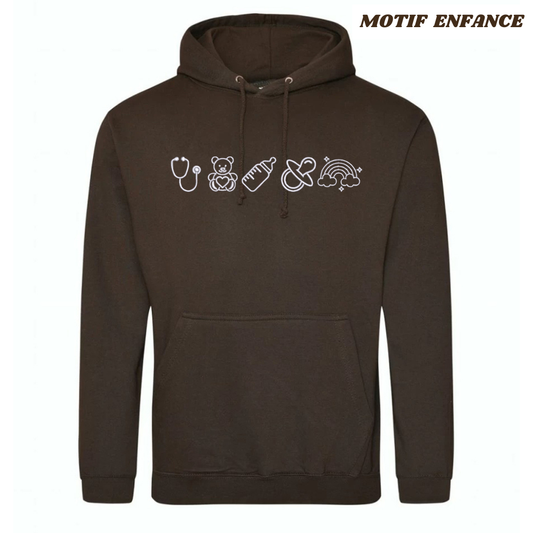 Sweat noir lifestyle soignant