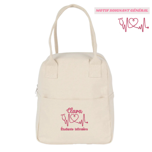 Lunchbag natural soignant personnalisée