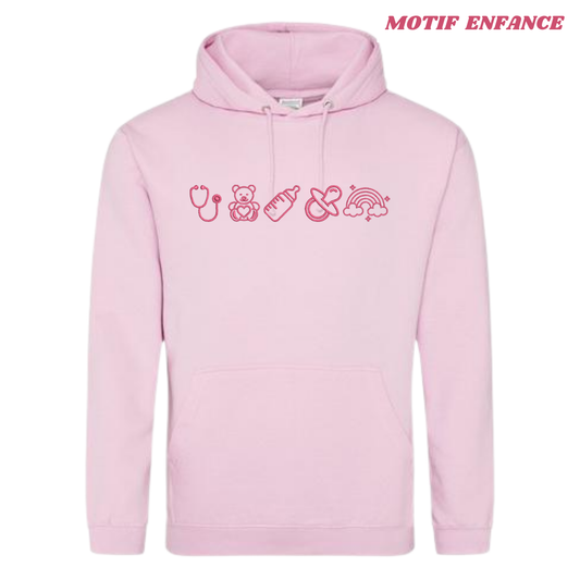 Sweat rose pastel lifestyle soignant