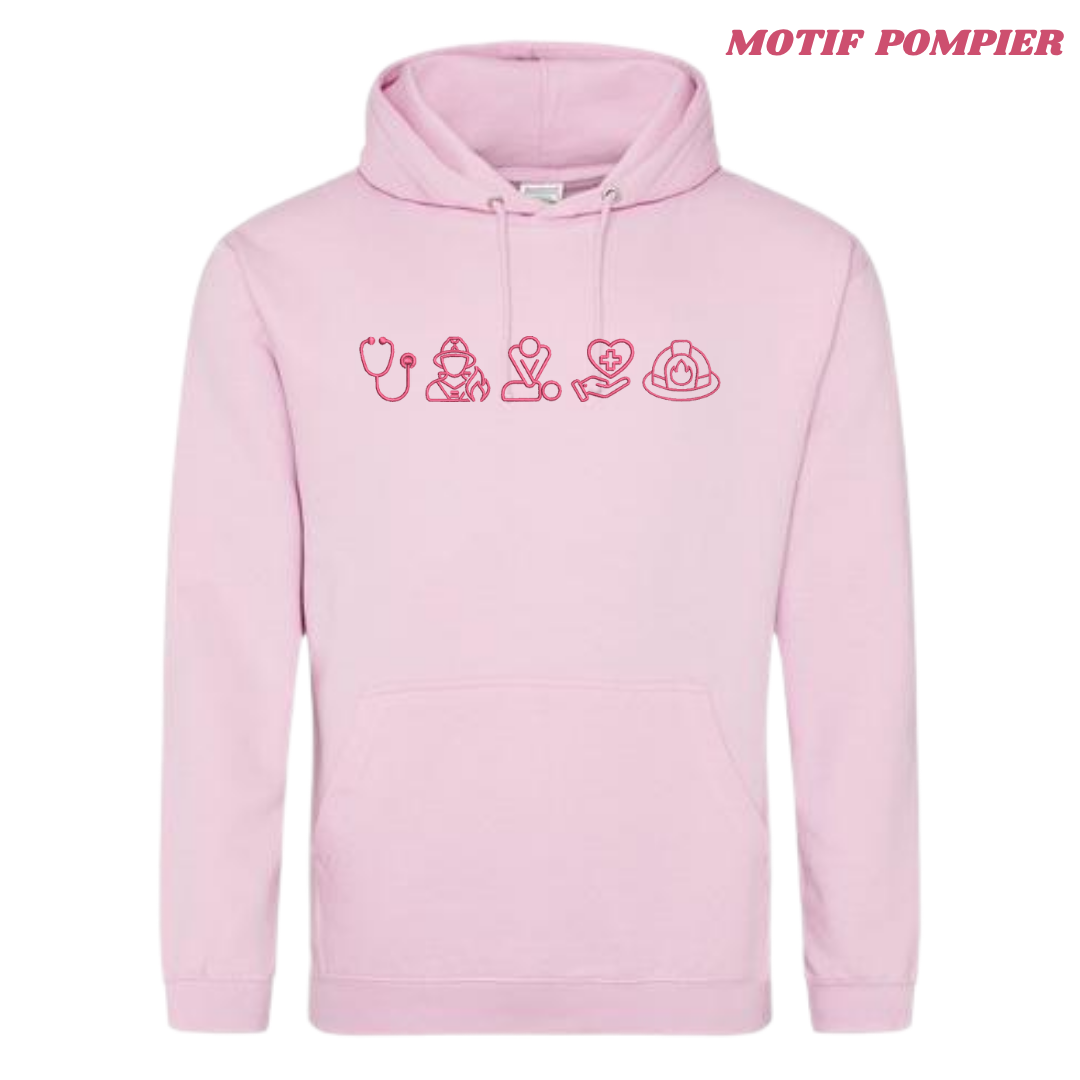 Sweat rose pastel lifestyle soignant