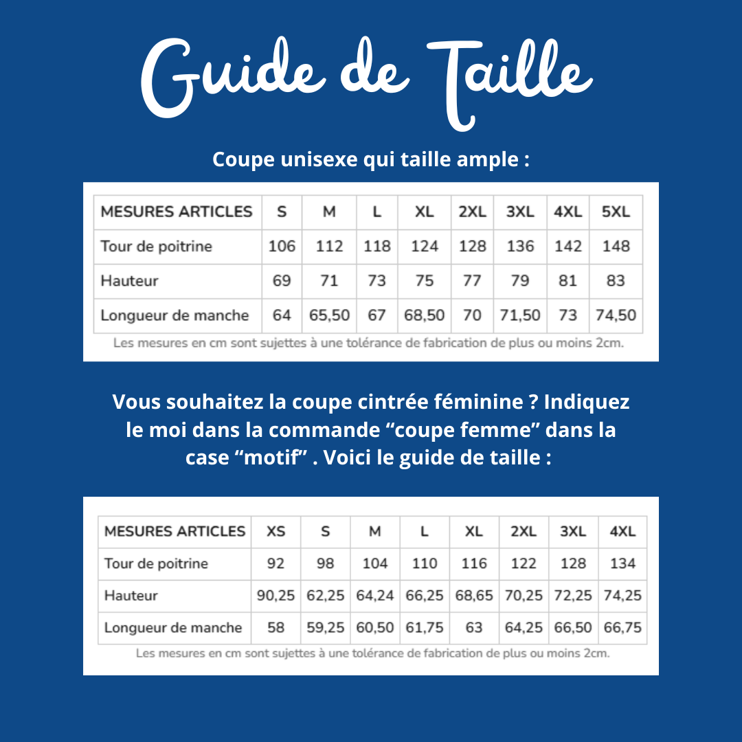 Polaire bleue roi soignant personnalisée