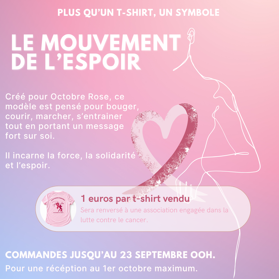T-shirt sport Octobre Rose