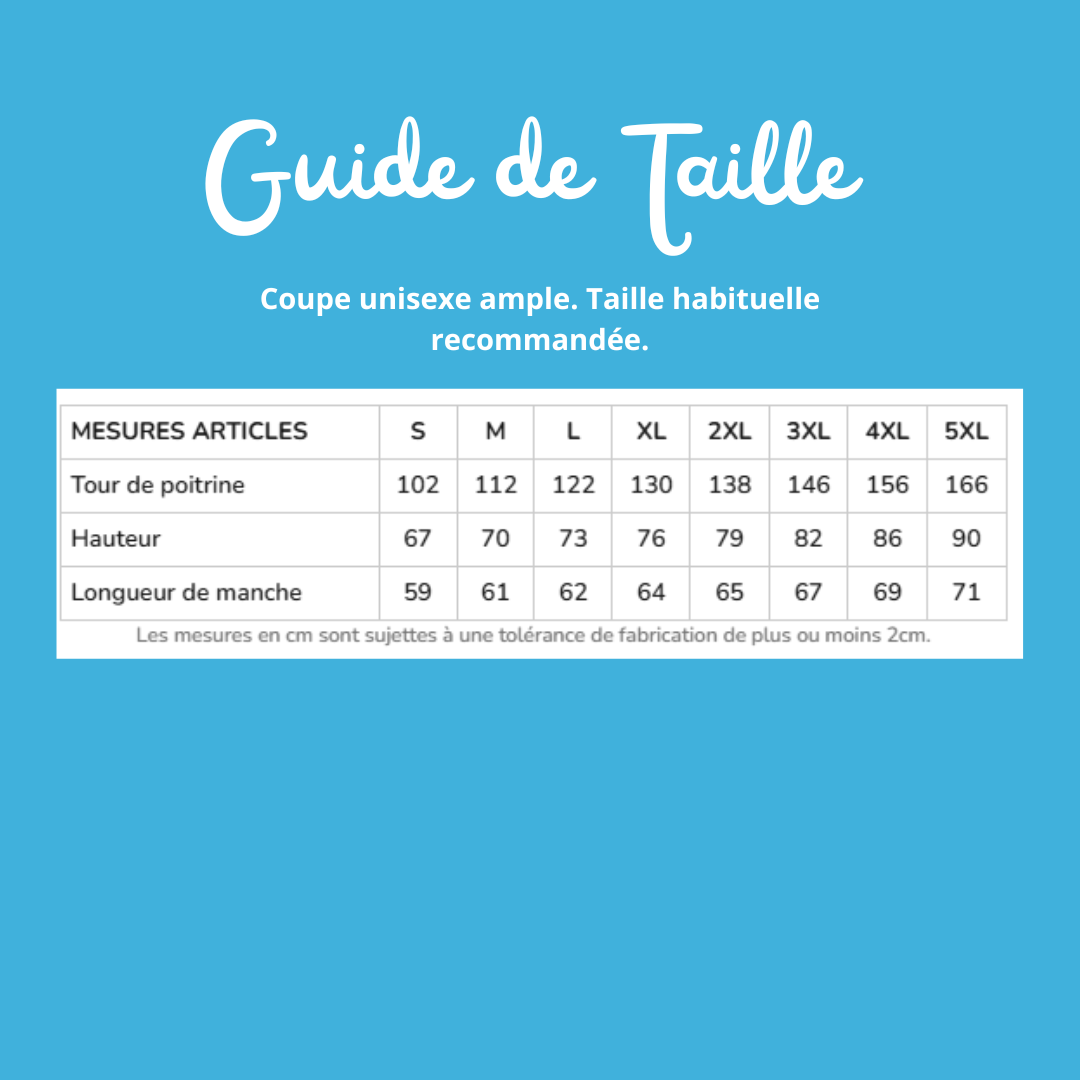 Sweat zip bleu Hawaï soignant personnalisé