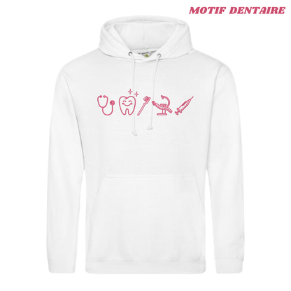 Sweat blanc lifestyle soignant