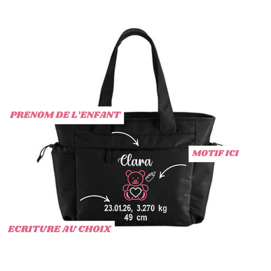 Sac à langer noir