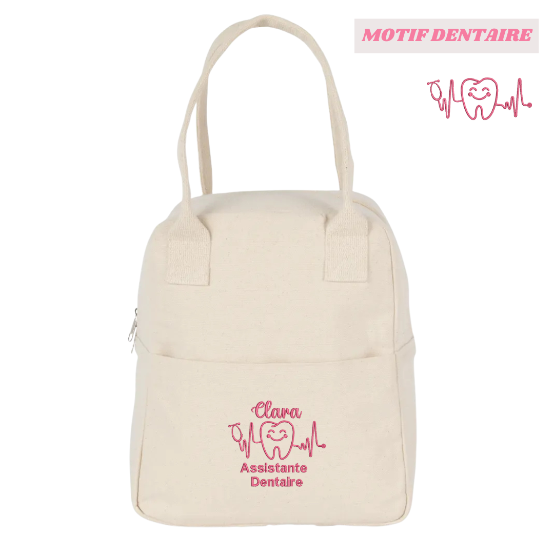 Lunchbag natural soignant personnalisée