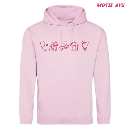 Sweat rose pastel lifestyle soignant