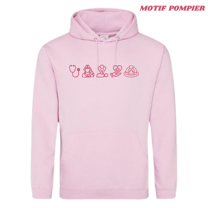 Sweat rose pastel lifestyle soignant