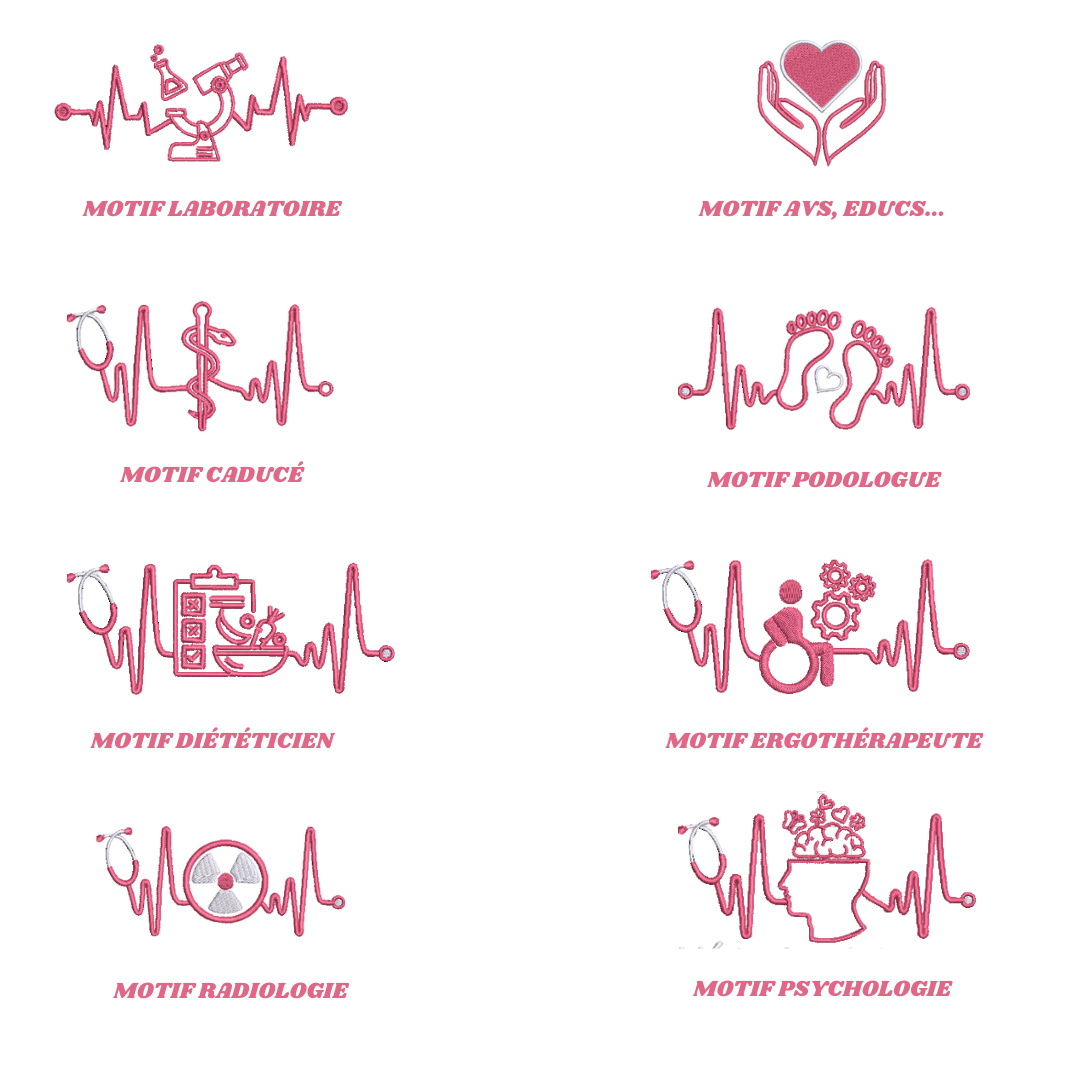 Sweat zip blanc soignant personnalisé