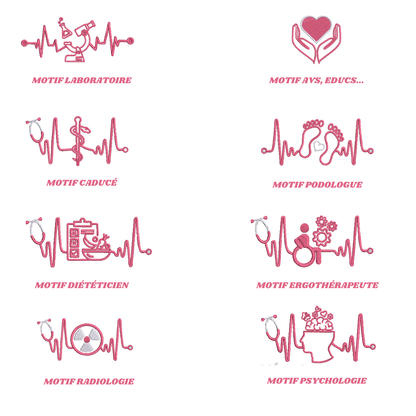 Sweat zip blanc soignant personnalisé