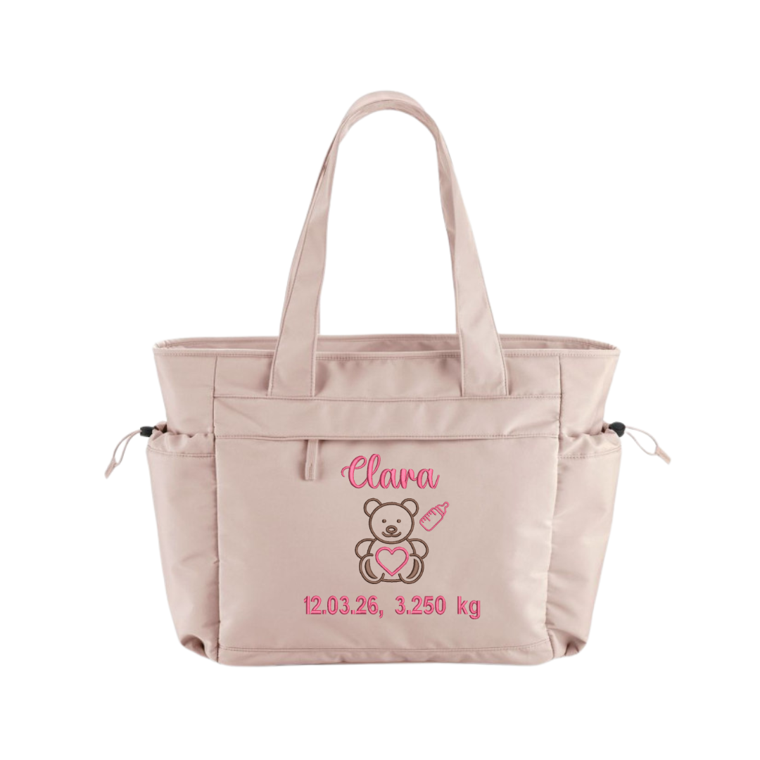 Sac à langer rose