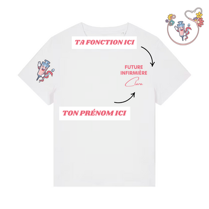 T-shirt personnalisé - Motif Seringue & Caducée