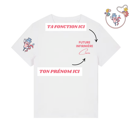 T-shirt personnalisé - Motif Seringue & Caducée