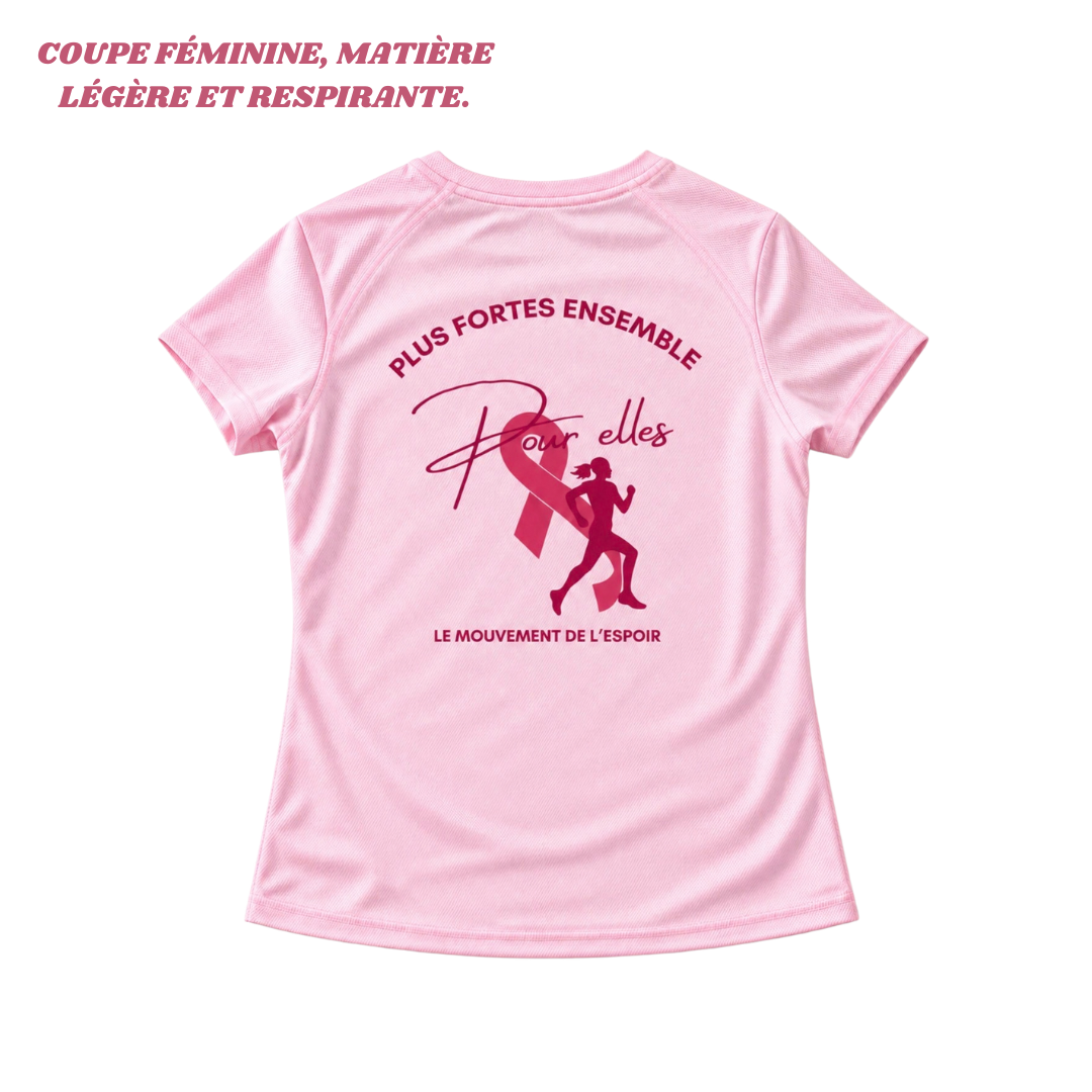 T-shirt sport Octobre Rose