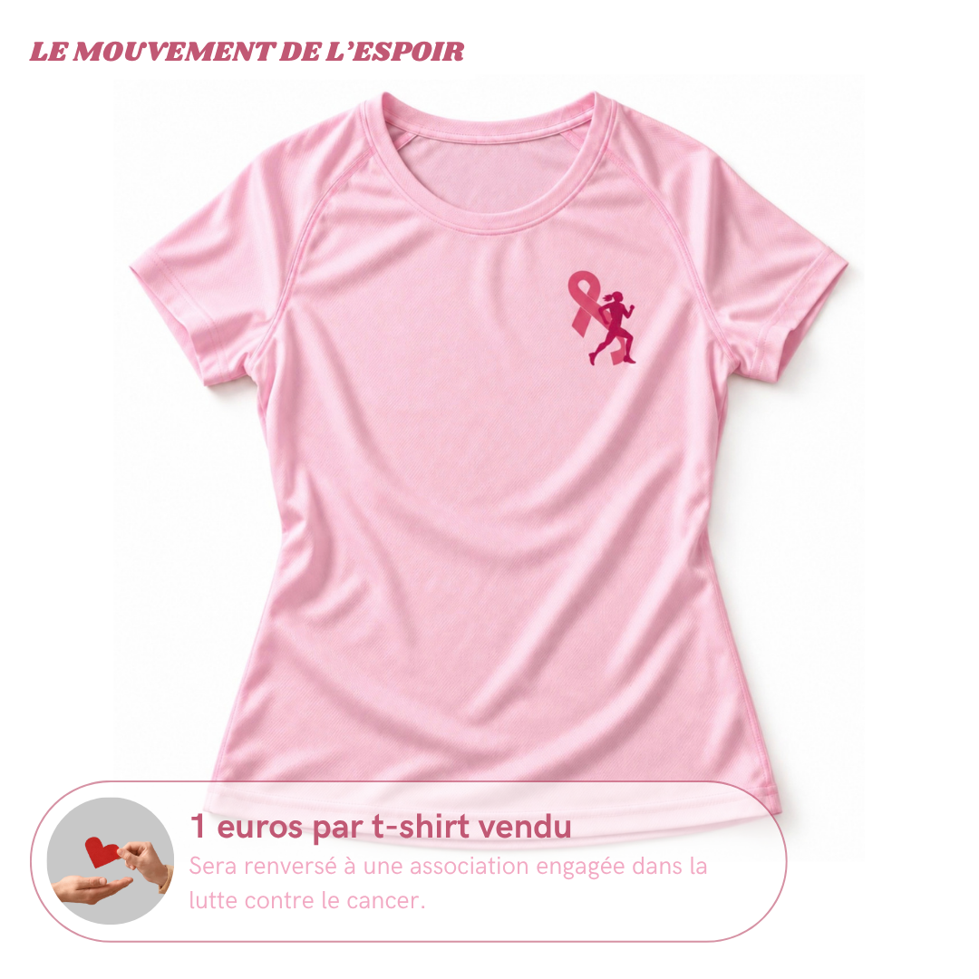 T-shirt sport Octobre Rose