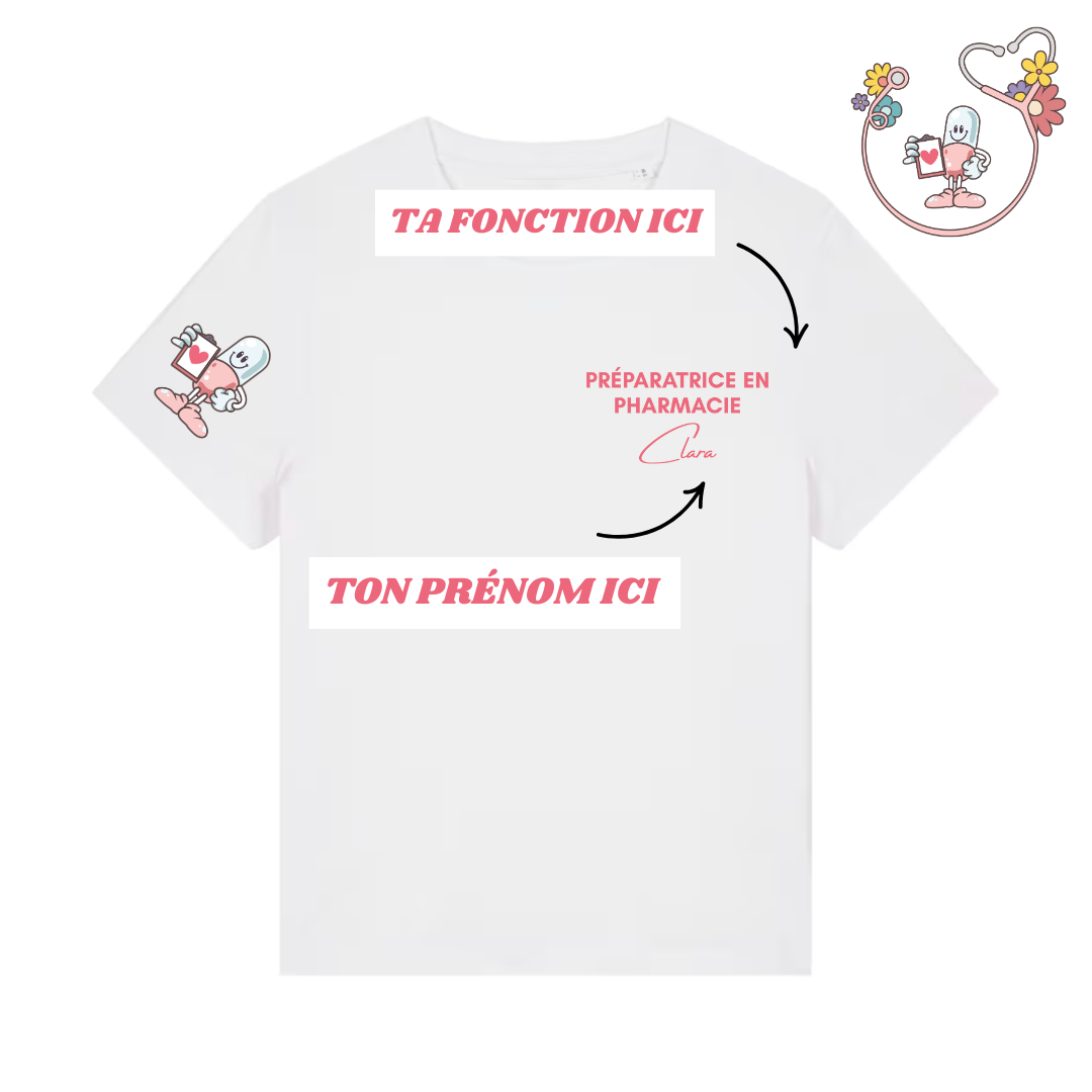 T-shirt personnalisé - Motif Médicament