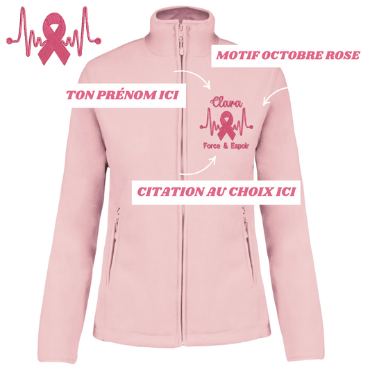 Polaire rose pastel