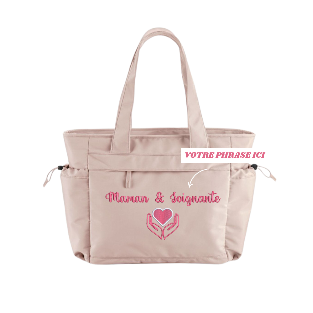 Sac cabas rose