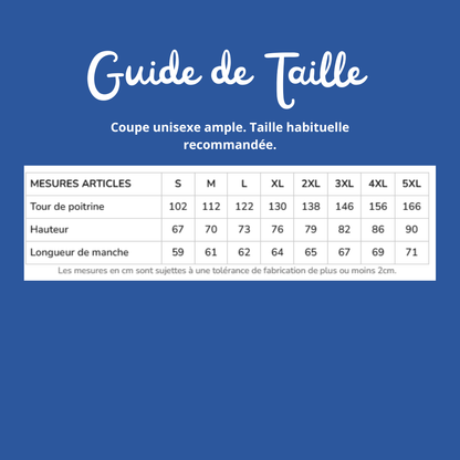 Sweat zip bleu roi soignant personnalisé